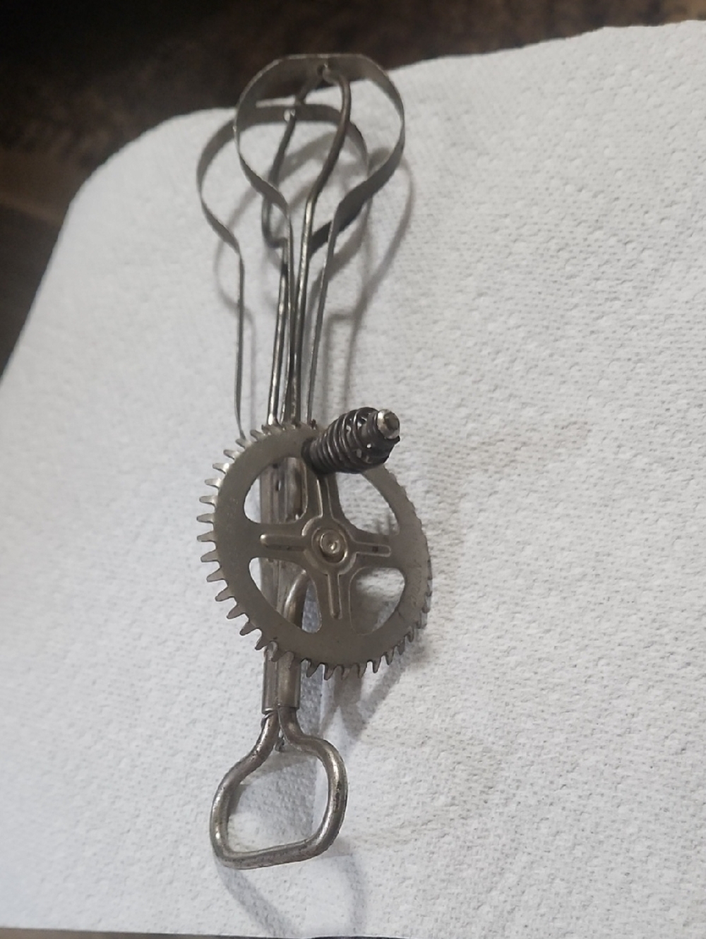 Manual Hand Mixer Egg Beater - Stainless Steel, Silver